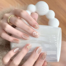 Ongles artificiels œil de chat, faux ongles carrés courts à