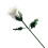 Rose tricotée de Simulation de fleur,-blanc dégradé jaune 1