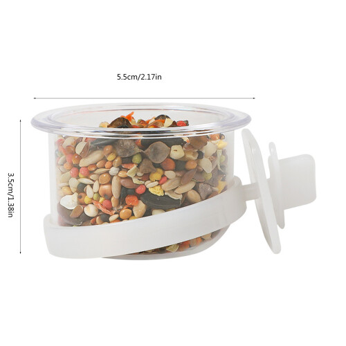 Gobelet d'alimentation Transparent pour oiseaux, Cage-12 pièces 2