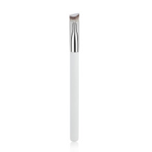 Pinceau cosmétique triangulaire, pinceau de maquillage-argent