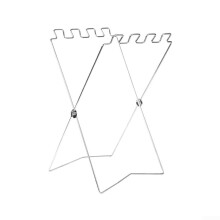 Folding Bin Bag Holder Sturdy Iron Portable Garden Waste Bin Stand For Outdoor Camping Indoor Use White Single Bag