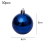 Timeless Christmas Tree Decorations, Shatterproof Clear Plastic Baubles with Embedded Sparkling Decorations 2
