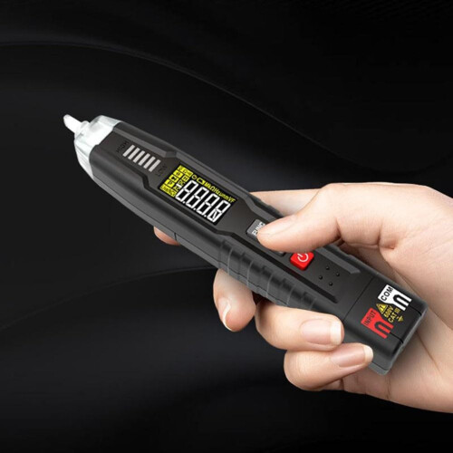 Digital Multimeter With LCD Backlight, Measures AC/DC Voltage And Resistance For Low Light Use 1