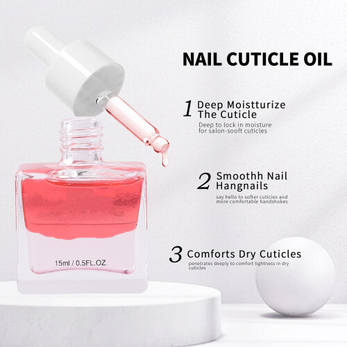 2 Tone Nail Nutrition Liquid Gentle Moisturizing-Rose 1