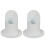 2Pcs Metal Candle Holder Communion Candlesticks Baptisms-White 1