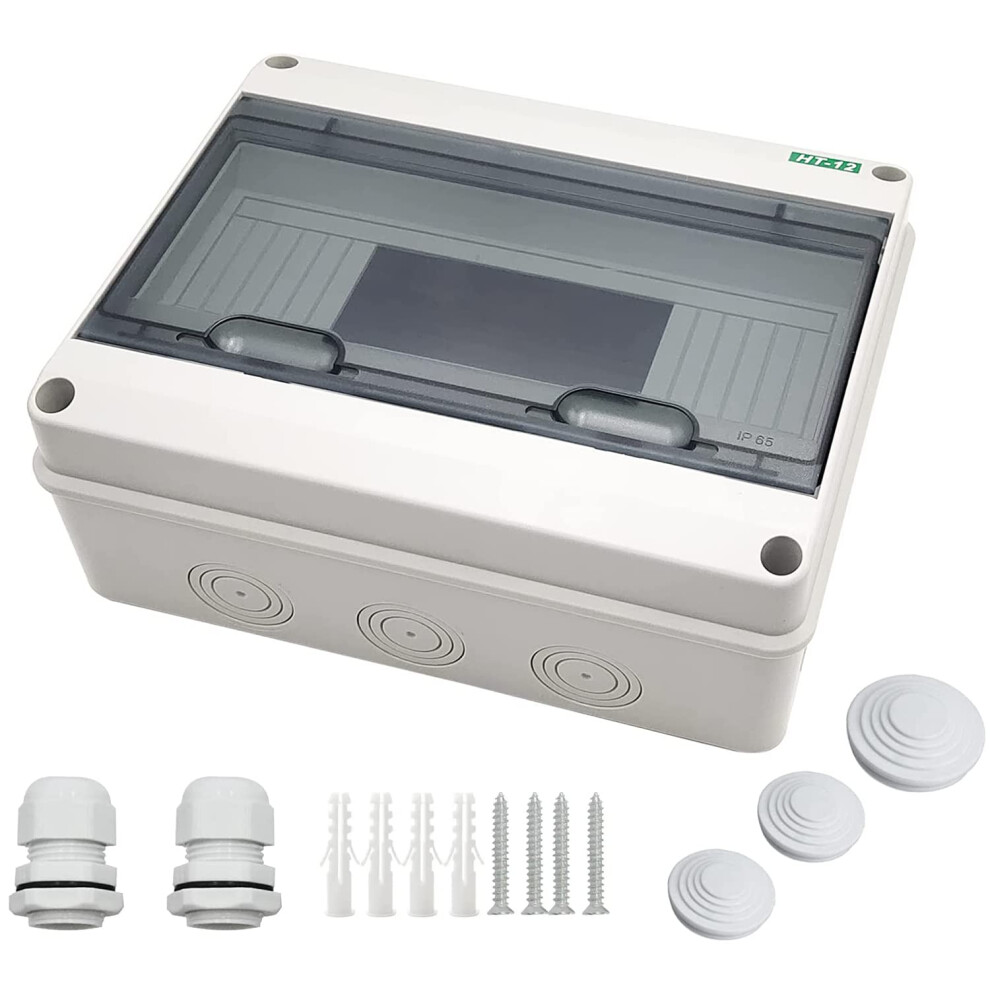 Abs Plastic Distribution Protection Box, Clear Cover Electrical Enclosure For Indoor Outdoor Applications, Weather Resistant Circuit Breaker Enclosure 9198585882102