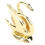 Goldener Serviettenhalter, eleganter moderner 6