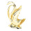 Goldener Serviettenhalter, eleganter moderner 4