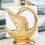 Goldener Serviettenhalter, eleganter moderner 11