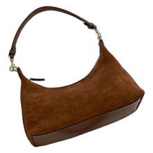 Elegant Women's Fabric Underarm Purse Shoulder Bag-Coffee