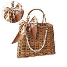 Handwoven Rattan Basket Handmade Rattan Storage Basket-Type D