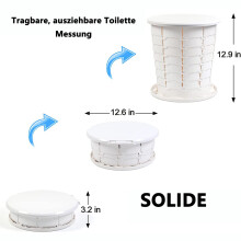 Verbessern Sie Ihr Outdoor-Erlebnis mit unserer multifunktionalen, tragbaren Toilette – einziehbar und faltbar für einfachen Transport