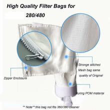 Universal-Filterbeutel für automatische Poolreiniger, Nylon-Netz-Reinigungsbeutel mit Reißverschluss (Ersatzteil), ersetzt K13K16, kompatibel mit