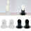 2Pcs Metal Candle Holder Communion Candlesticks Baptisms-White 3