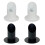 2Pcs Metal Candle Holder Communion Candlesticks Baptisms-White 2