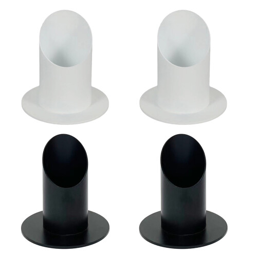 2Pcs Metal Candle Holder Communion Candlesticks Baptisms-White 1