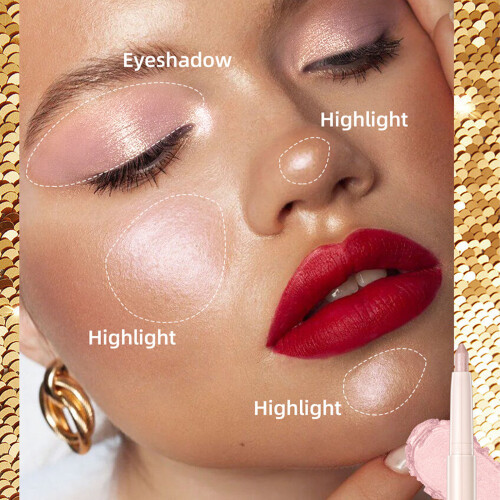 Portable Eyeshadow Makeup Tool Glitter Pigment Gentle Brush-02 2