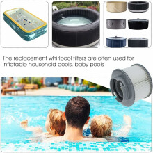 Universal-Poolfilter, Ersatz-Poolfilterkartuschen mit Filterleistung für klares, frisches Wasser in Ihrem Whirlpool und Spa, 120-lagig