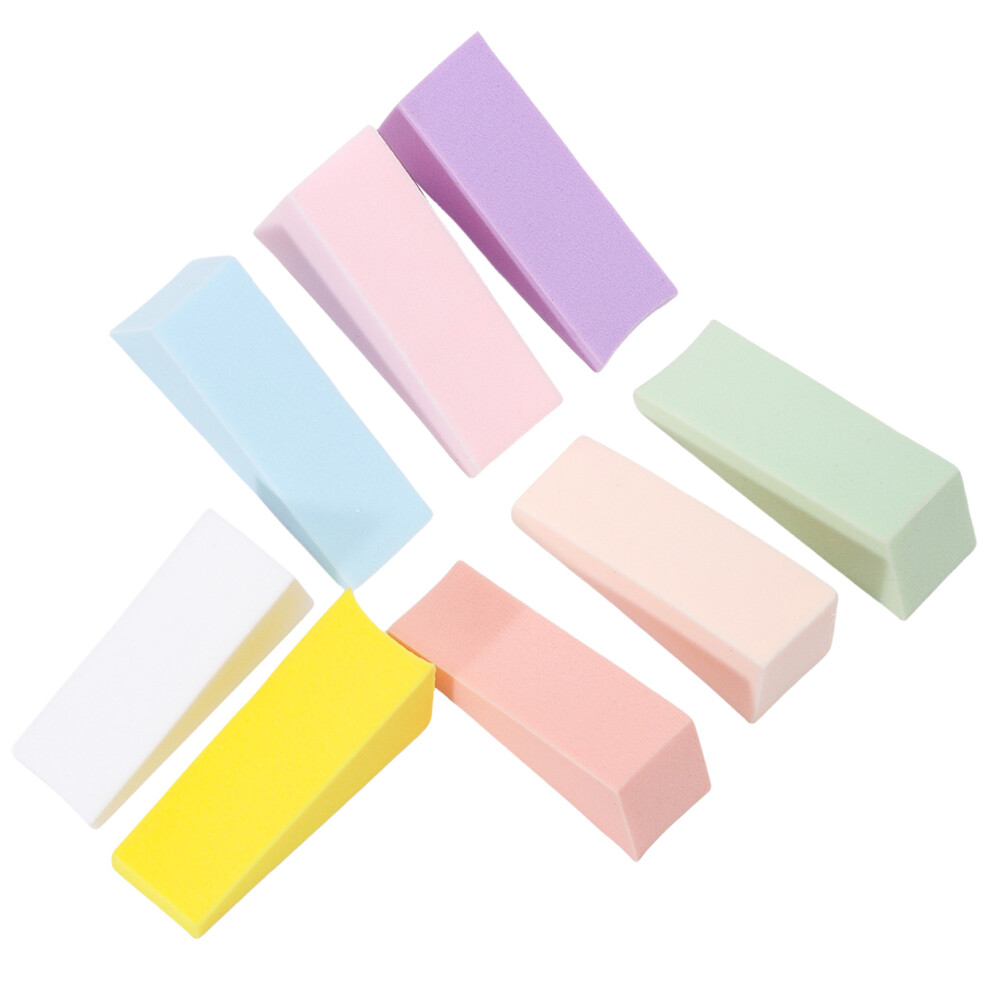 8Pcs Triangular Nail Sponges Precise Nail Art Tools Nail-color