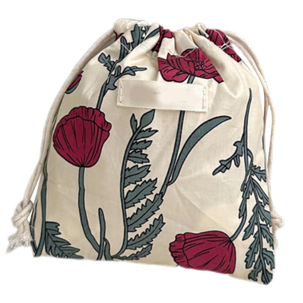 Unique Floral Drawstring Pouches For Outdoor Makeup And-  E