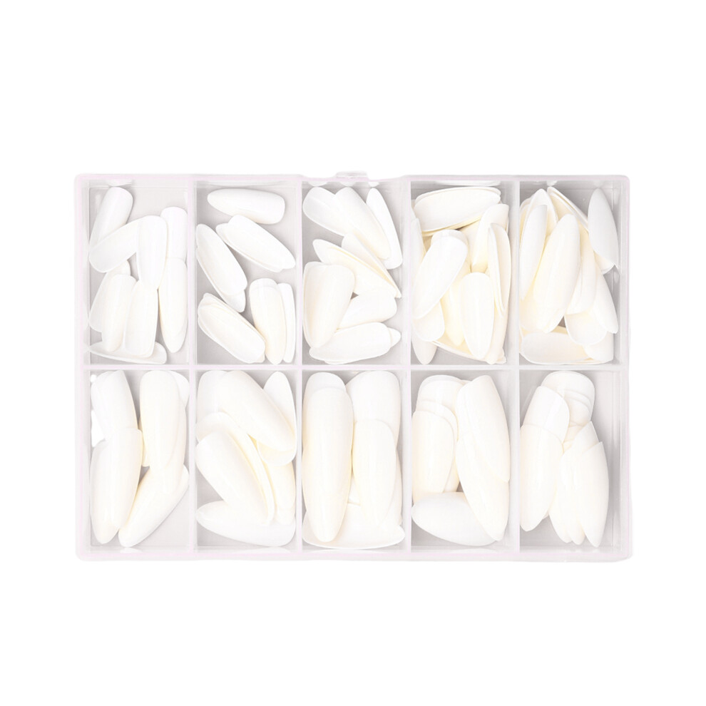 120 Pcs Simple Press On Nails Solid Color False Nails Full Cover