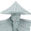 Fischerstatue, sitzend, Angeln, alter Mann, Figur, 14