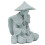 Fischerstatue, sitzend, Angeln, alter Mann, Figur, 6