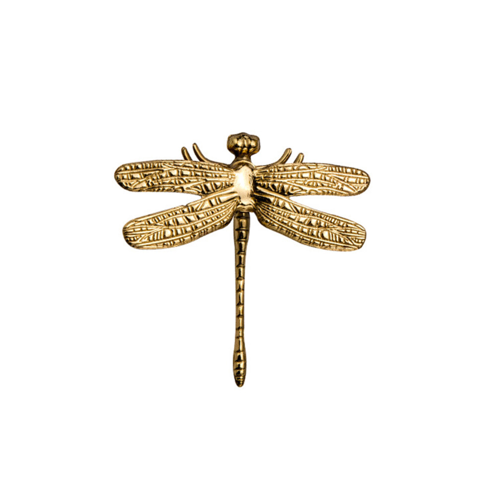 Easy To Pour Design Brass Dragonfly Figurine Ornamental Sculpture Elegant Insect Art For Home Interior 9198585881051