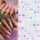 4 Sheets 5D Flower Nail Stickers Nails Decorations Flower Nails 5
