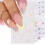 4 Sheets 5D Flower Nail Stickers Nails Decorations Flower Nails 4