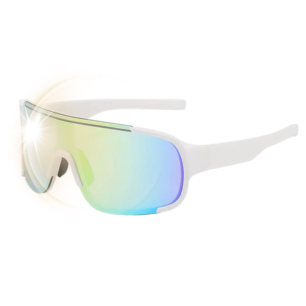 Goggles Off Road Uv Blocking Shield Ergonomic Safety Eyewear For Skiing Cycling Construction Running Silver/Gold 9105992790487