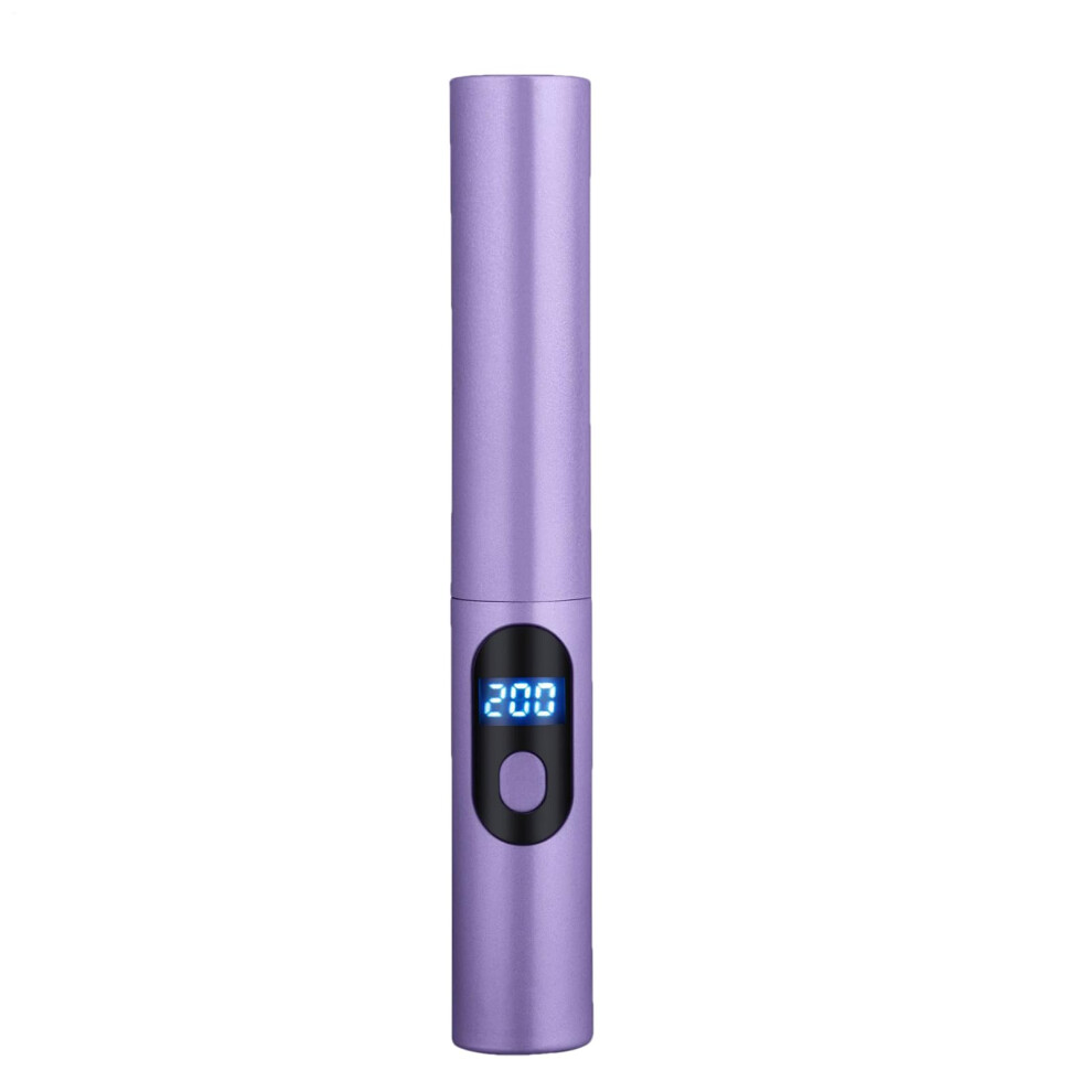 Crown Hair Smooth Electric Hot Comb With 3 Temp Settings Cordless Hot Brush For Straightening And Curling Purple