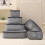 6pcs Travel Packing Cube Set Space Saving Luggage-Beige 3