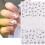 4 Sheets 5D Flower Nail Stickers Nails Decorations Flower Nails 6