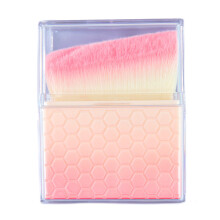 V Shaped Cosmetic Brush for Cream Nails Brush Angled Nails-Pink