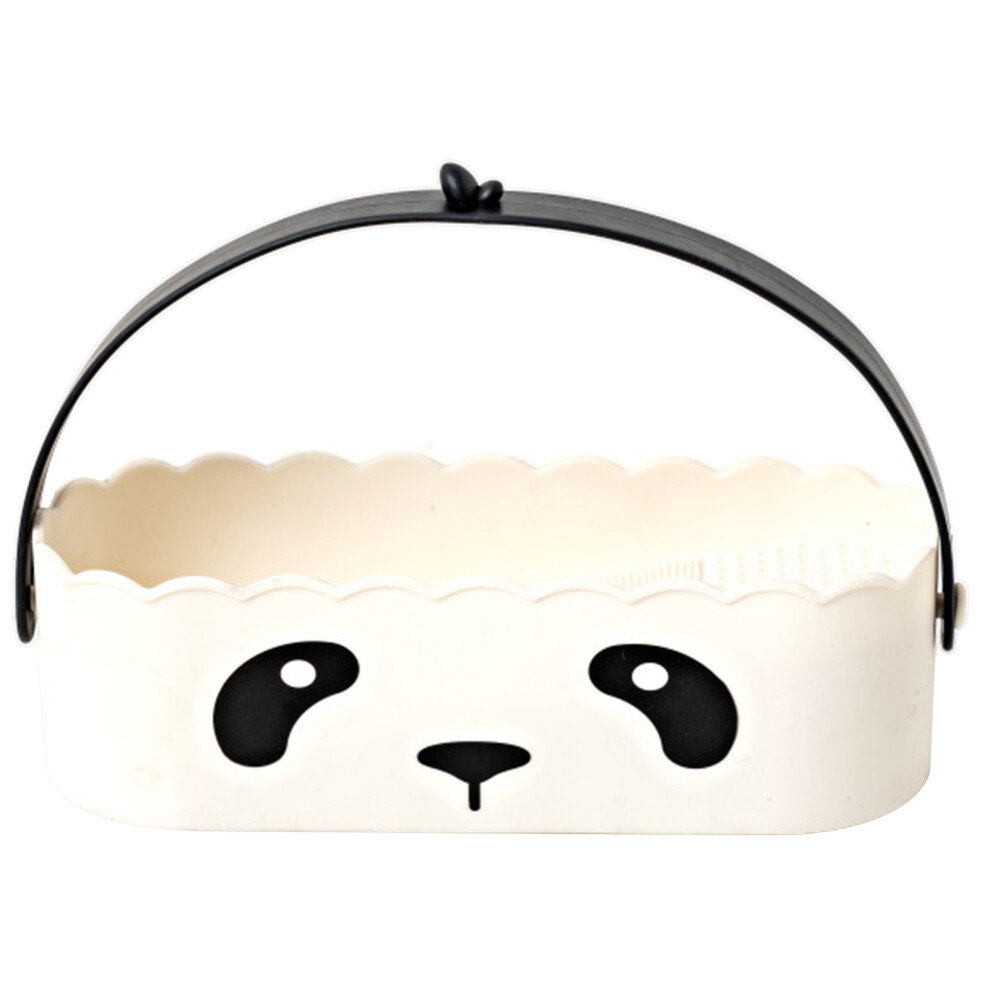 White Cosmetic Brushes Cleaner Makeup Brush Cleaner With-Panda