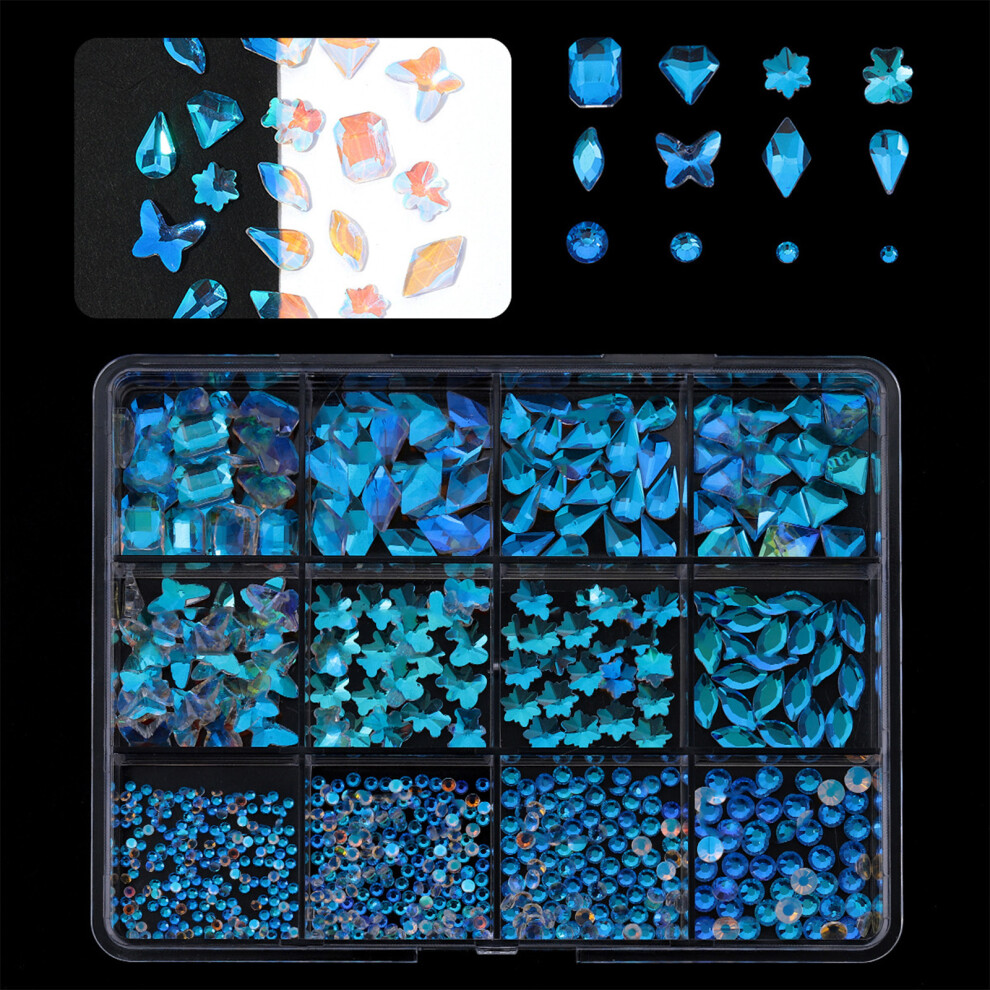 1Box 3D Nails Charm Flatback Nails Art Rhinestones-style4