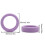 8x/Set Suitcase Wheels Protector Cover Replacement-Purple 7