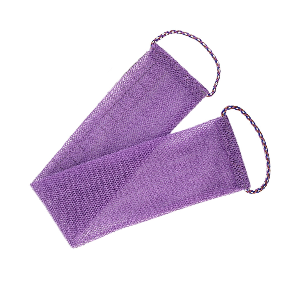 African Textured Back Scrubber With Extended-Purple 14 by 70CM
