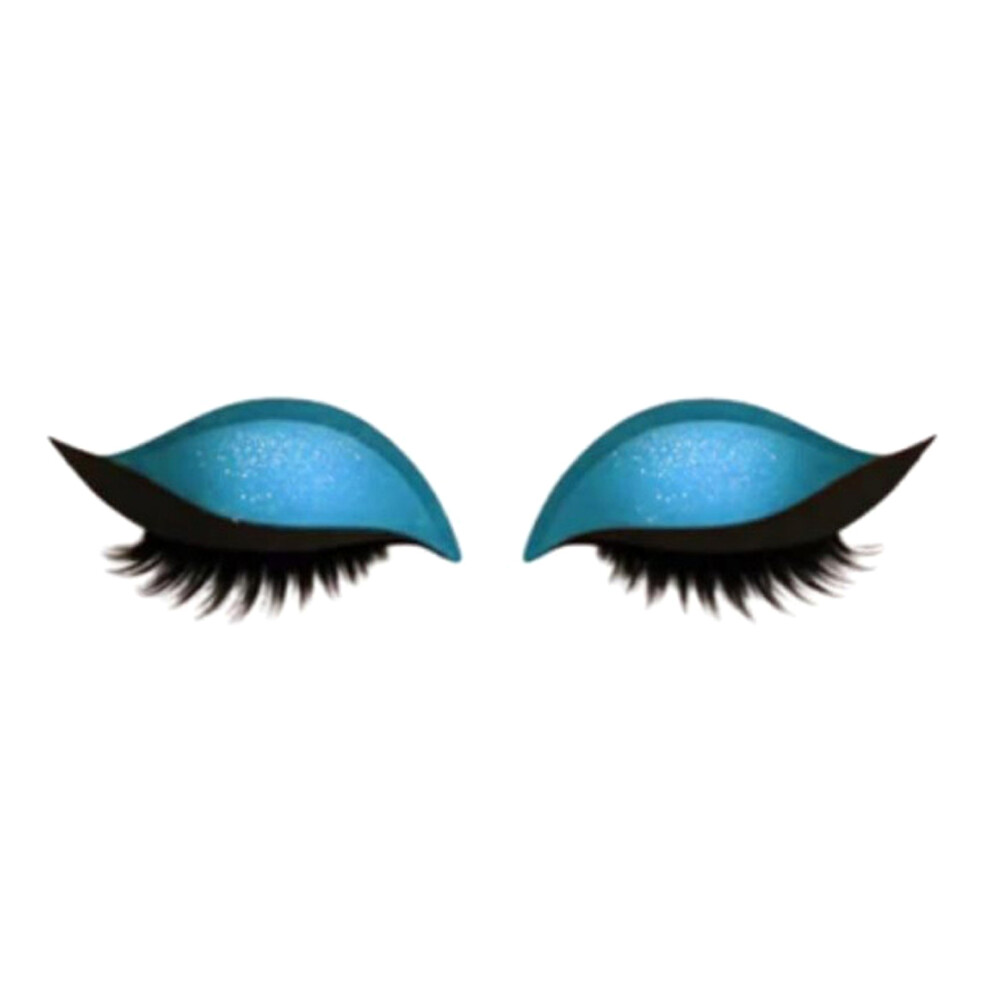 Selfs Adhesive Eyelash Eyeliners Strips No Glues Needed-Blue