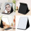 Foldable Makeup Mirror Cosmetic Mirror-Medium size White 3