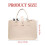 Modern Felt Bag Roomy Interior Foldable Storage Bags-Khaki 4