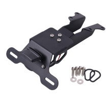 Stainless Steel Motorcycle License Plate Bracket Short Tail Design Easy Install Secure Mount