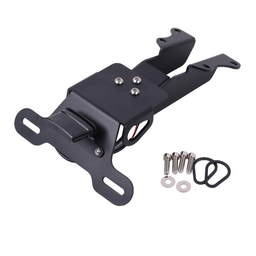 Stainless Steel Motorcycle License Plate Bracket Short Tail Design Easy Install Secure Mount