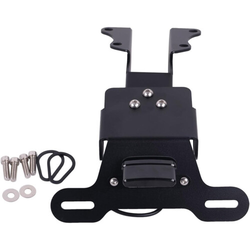 Stainless Steel Motorcycle License Plate Bracket Short Tail Design Easy Install Secure Mount 1