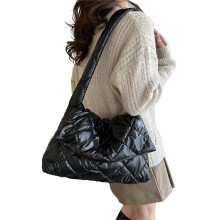 Herfst Winter Schoudertas voor Dames Messenger Bag-Zwart