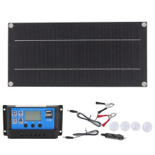 Högeffektivt solladdningskit med lätt konstruktion, monokristallin solpanel 600W 18V-system med solladdningsregulator, hållbart och enkelt