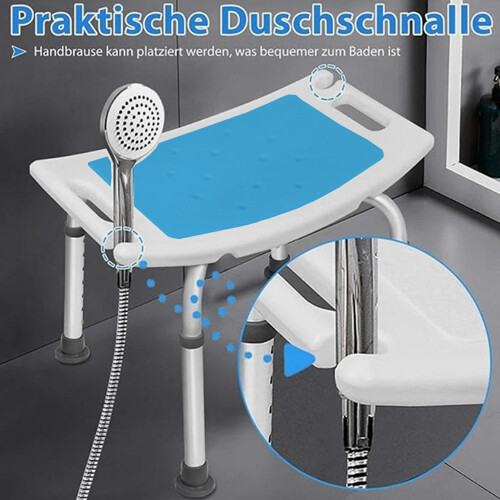 Shower Bath Seat Chair Stool Bench Height Adjustable For Disabled Elder 1