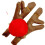 Κιτ μάσκας οροφής Rudolph Reindeer, ανθεκτικό στη φθορά ύφασμα για διακόσμηση κεράτων 1