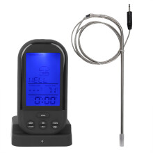 Grillthermometer mit Timer, digitales Kochthermometer bietet unvergleichlichen Komfort beim Grillen und Backen, Ofenthermometer mit großer